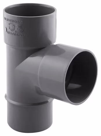 Té pied de biche PVC - 87 ° M/F Ø 50 mm - Fitt