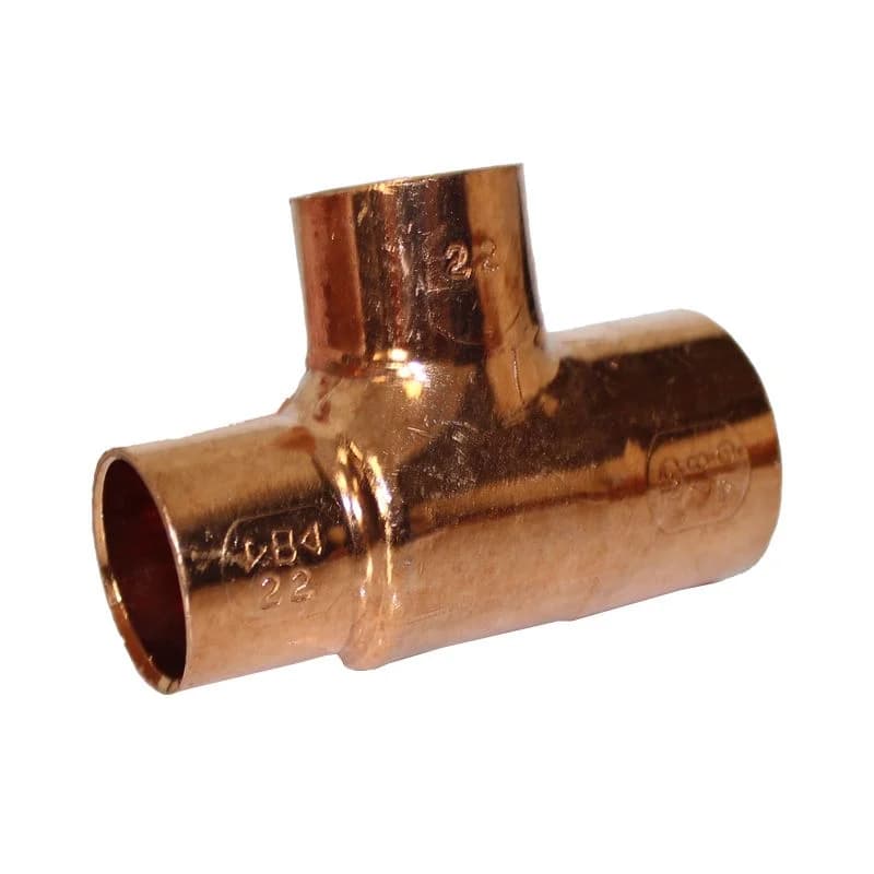 Té cuivre 5130 réduit fff D 28/22/22 ALTECH (Sachet de deux éléments)