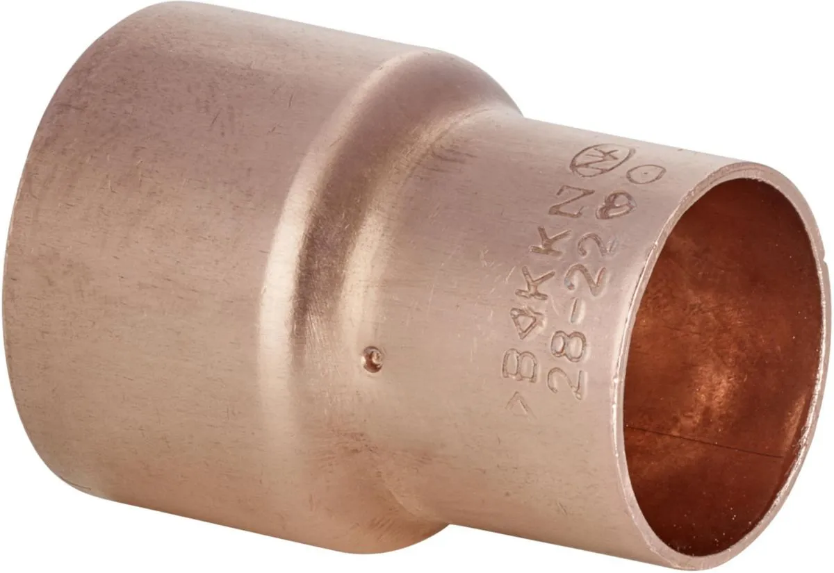 Manchon cuivre 5240 réduit femelle femelle D 28/16 ALTECH (Sachet de deux éléments)