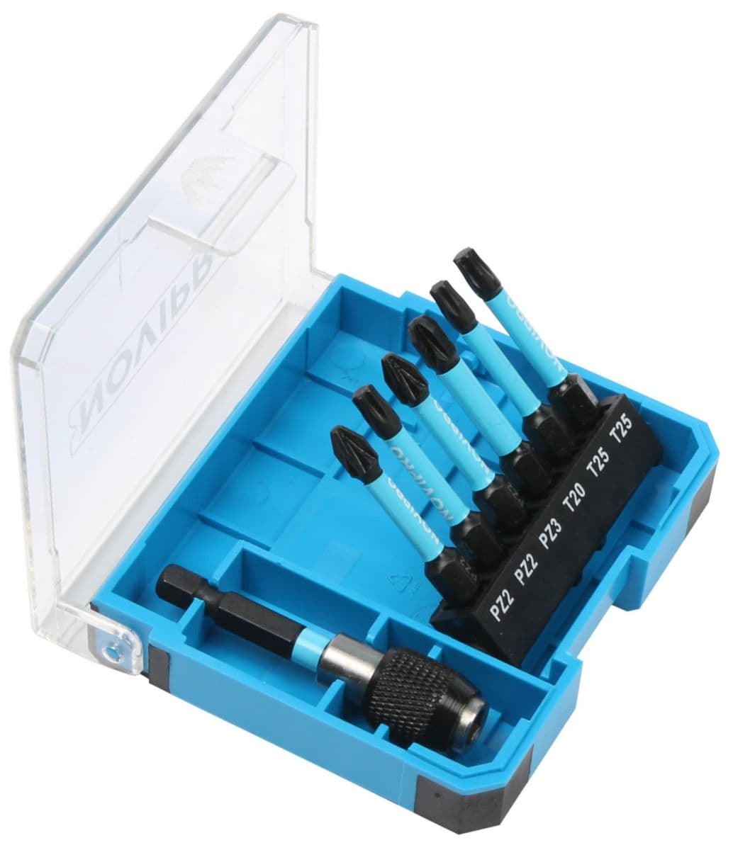 Set de 6 embouts impact + porte embout à bague Novipro