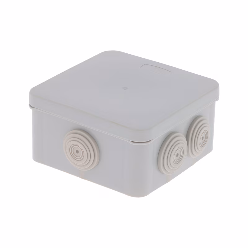 Boîte de dérivation carrée sans halogène à clipser 80x80