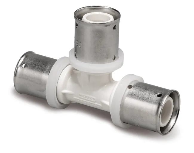 Té egal, multicouche à sertir, PPSU, Ø16, 16x2,0.