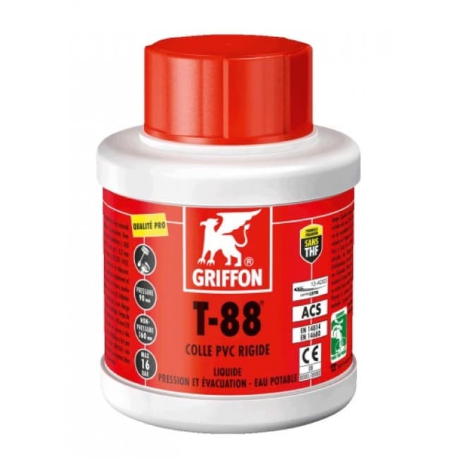 Colle PVC Griffon rigide T-88 250ml