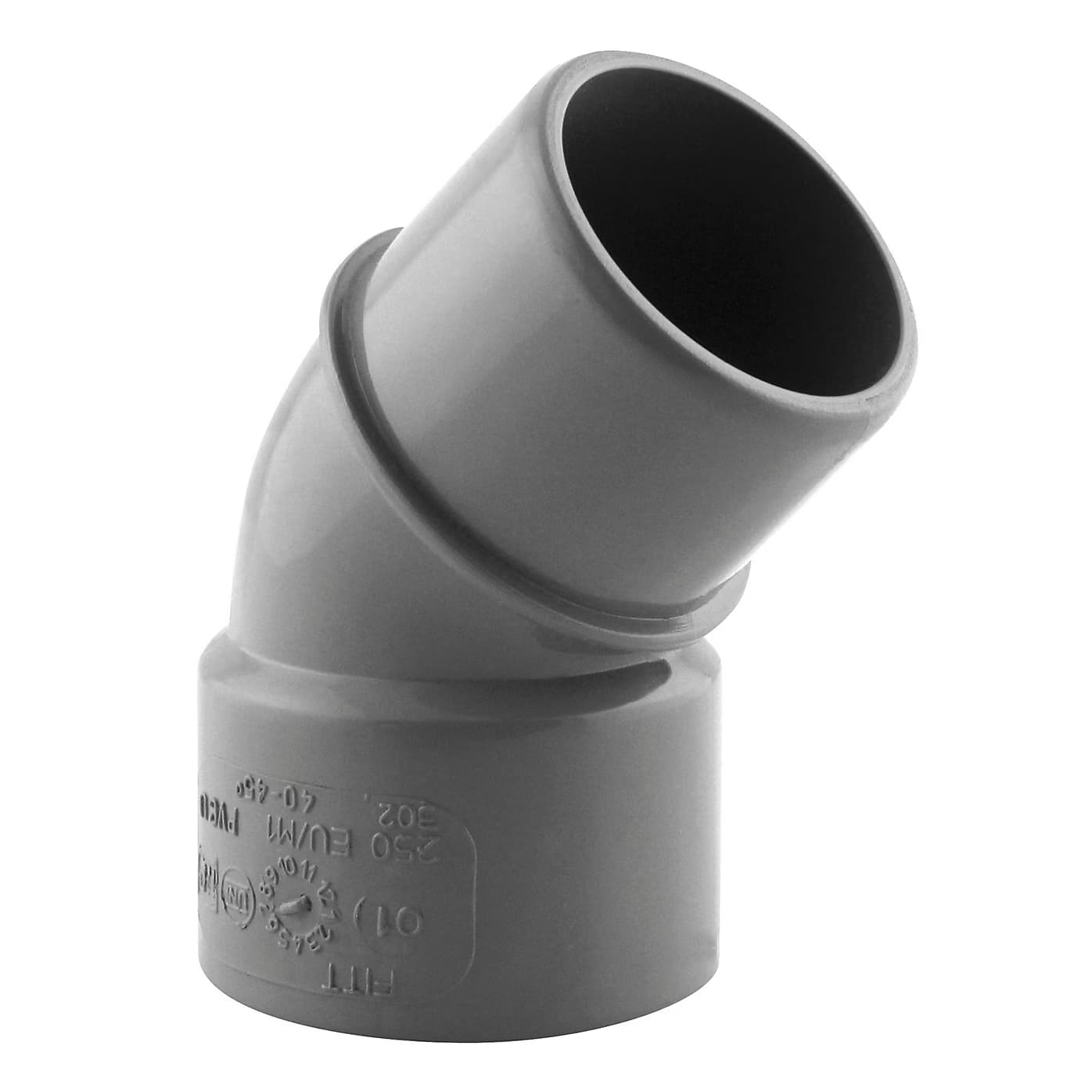 Coude pvc mâle femelle Fitt 45° ø40 mm Coude pvc mâle femelle Fitt 45° ø40 mm